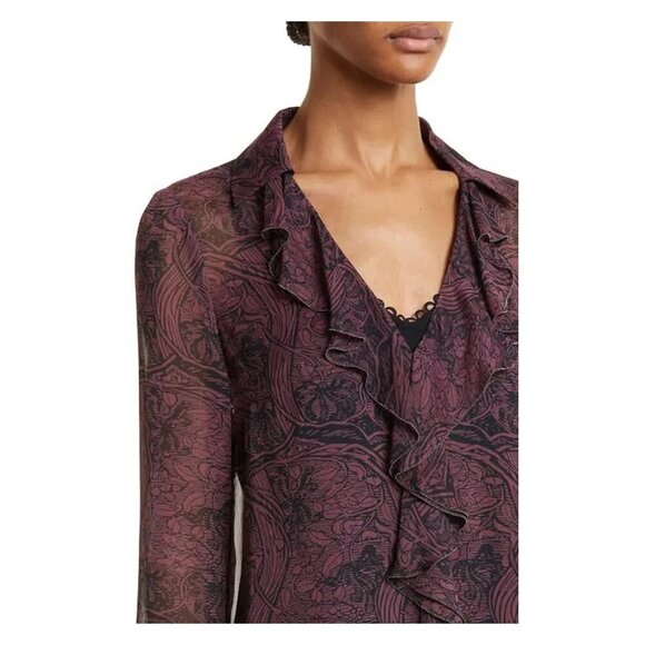 TED BAKER London Coryiah Print Ruffle Blouse - Picture 3 of 7